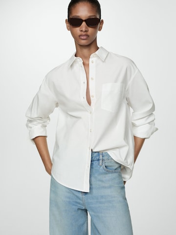 MANGO Bluza 'MARBLE' | bela barva: sprednja stran