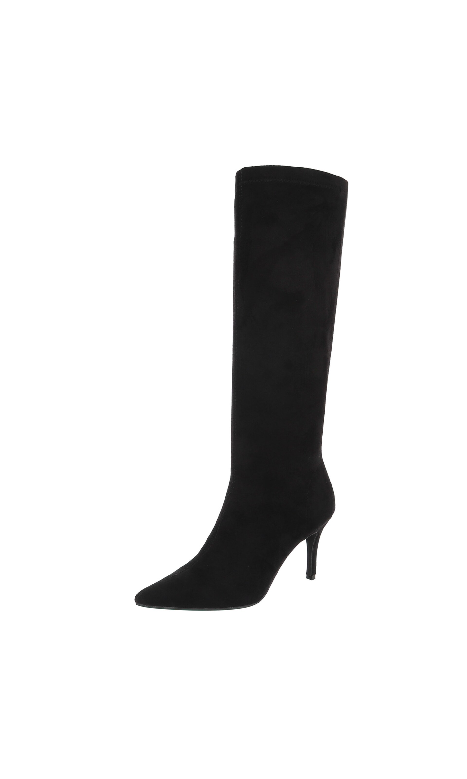 Ital-Design Stiefel in Schwarz: Vorderseite