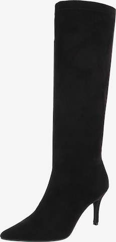 Ital-Design Stiefel in Schwarz: Vorderseite