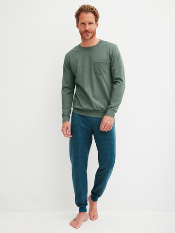 CALIDA Pyjama lang 'Relax Imprint'‌‌‌‌‌‌‌ in Grau