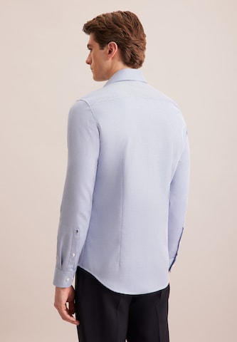 Coupe slim Chemise business ' Schwarze Rose ' SEIDENSTICKER en bleu