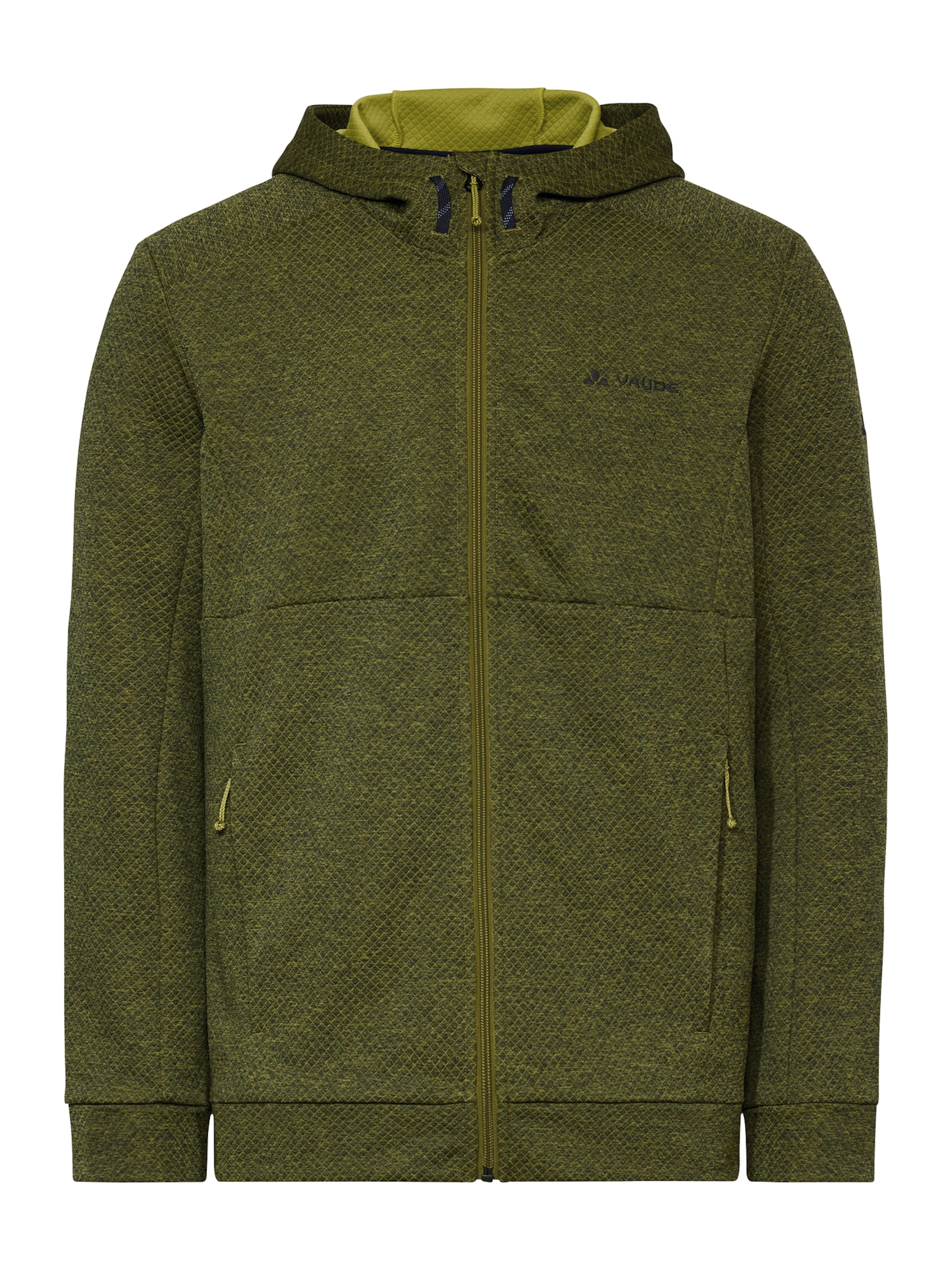 VAUDE Sports sweat jacket ' M Neyland Hiking Hoody ' in Green: front