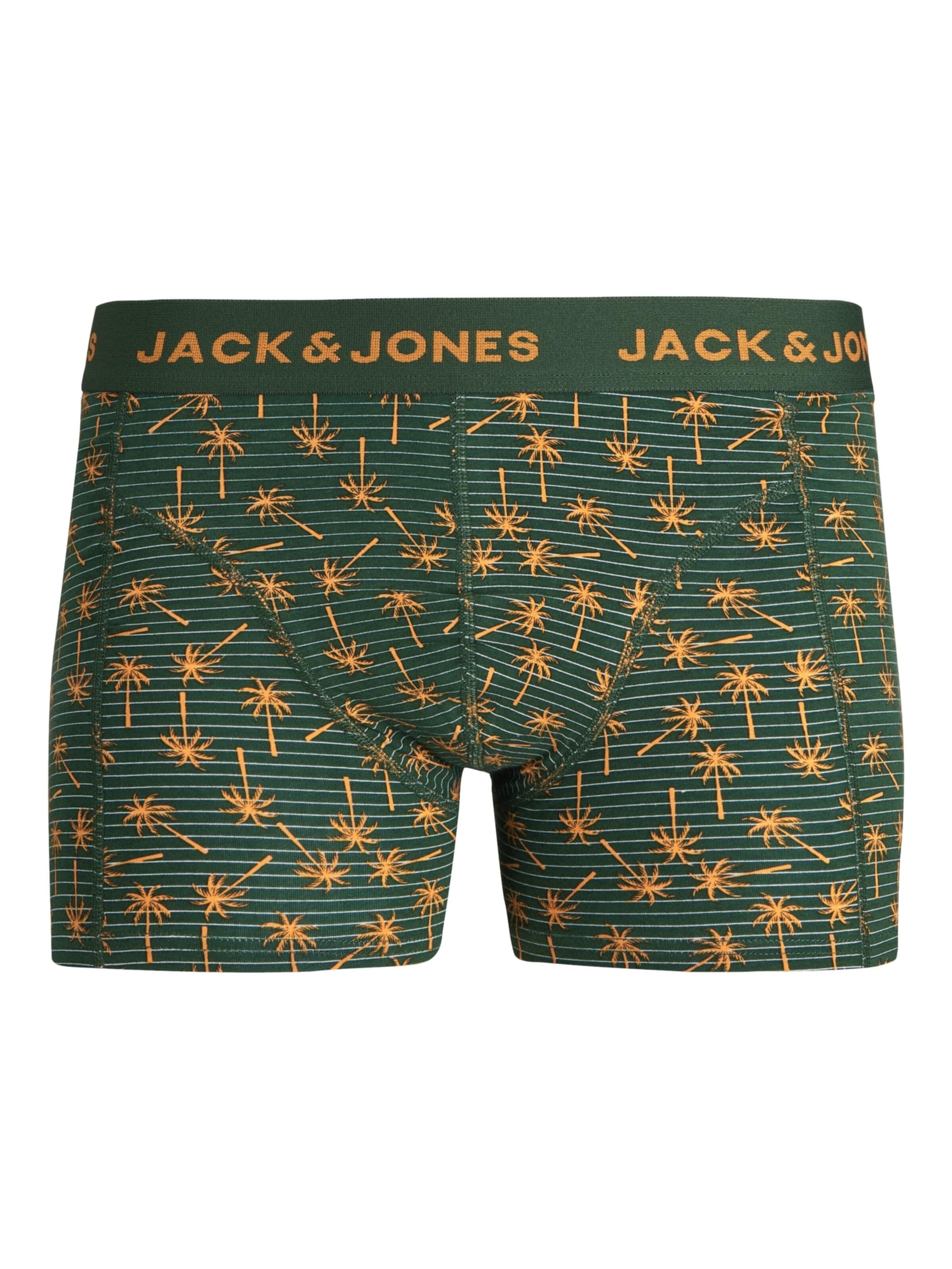 JACK & JONES Boxershorts 'Cula' in Groen: voorkant