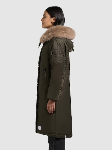 Veste d’hiver 'Oliva' khujo en vert