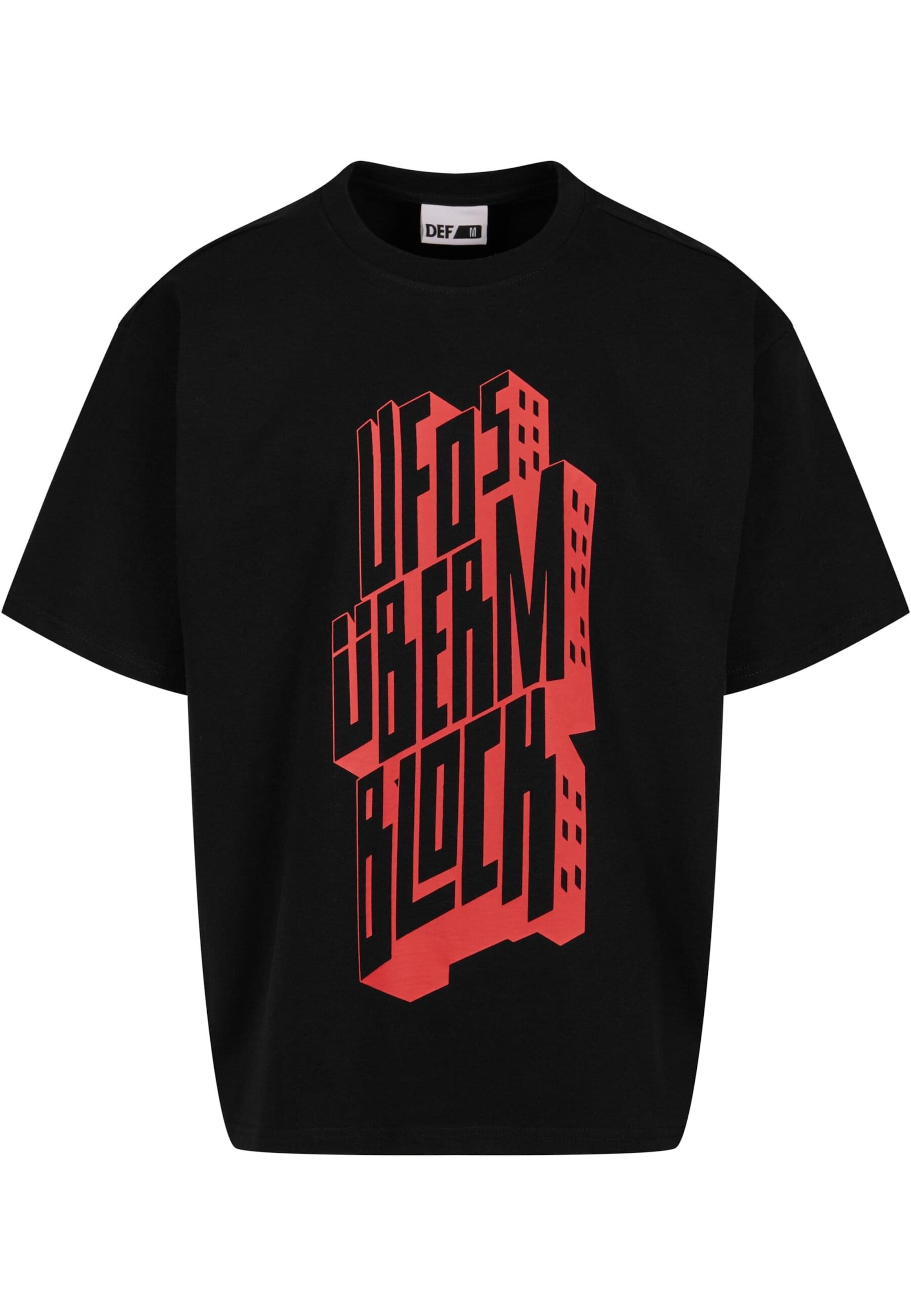 DEF T-Shirt in Schwarz: Vorderseite