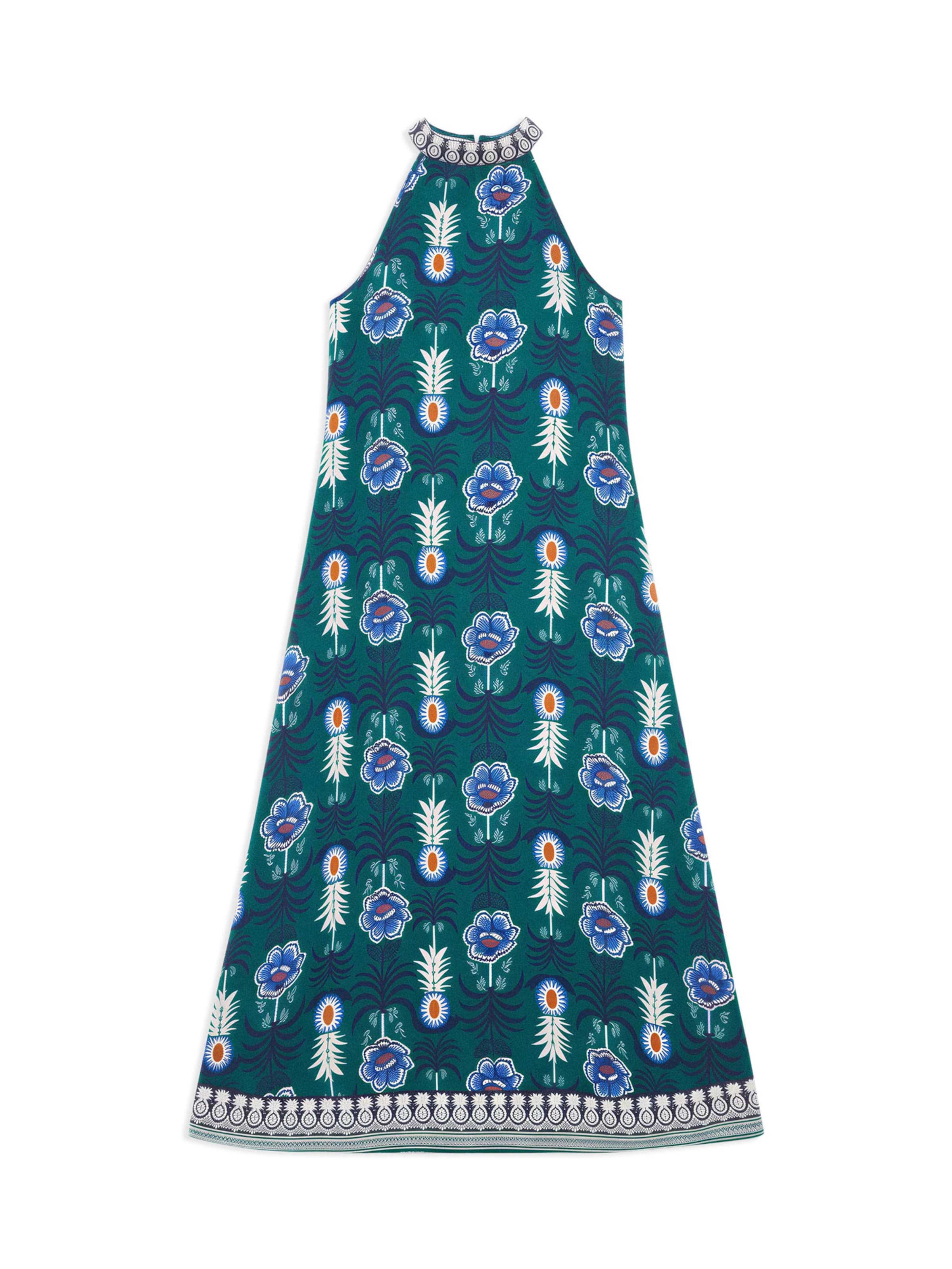 Gisela Maxikleid ' ' in Grün: Vorderseite