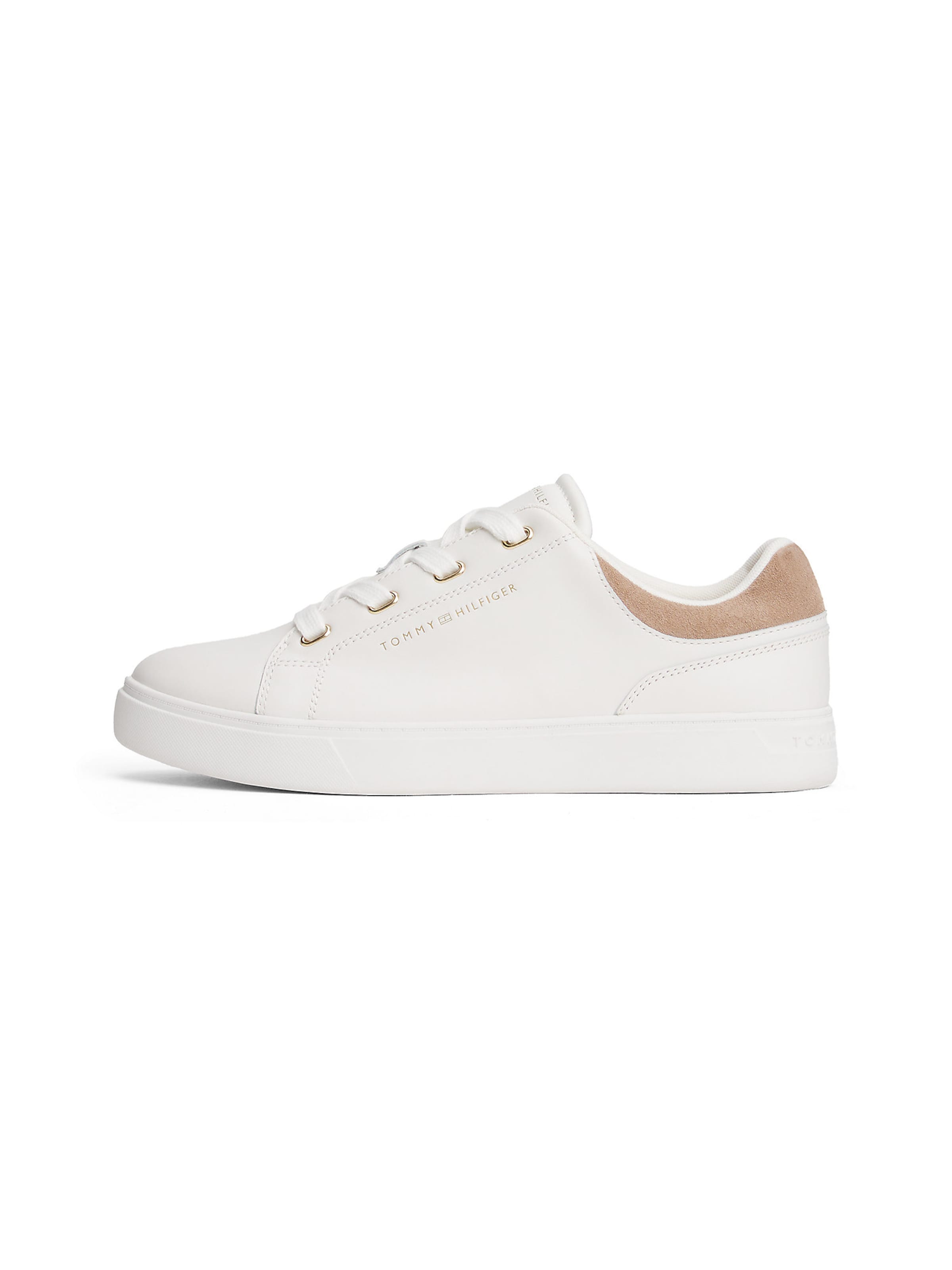 Baskets basses TOMMY HILFIGER en blanc : devant