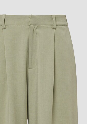 QS Wide Leg Hose in Grün