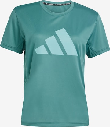 T-shirt fonctionnel 'Run It' ADIDAS PERFORMANCE en vert : devant