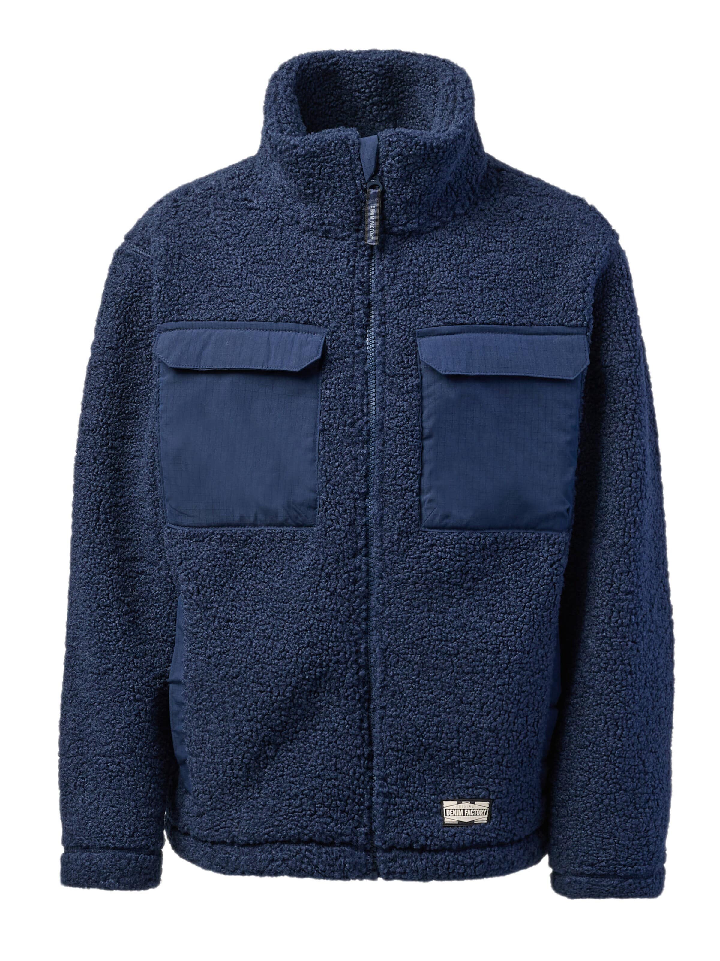 Denim Factory - Chaqueta polar 'Denver' en azul: frente