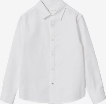 MANGO KIDS Regular fit Skjorta 'Oxford' i vit: framsida