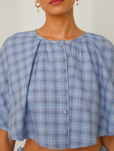Crās Shirt ' Dollycras ' in XS-XL in mottled blue, Item view