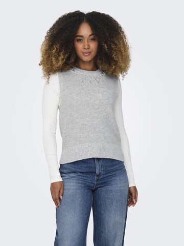 ONLY - Chaleco de punto 'ONLMadrid' en gris: frente