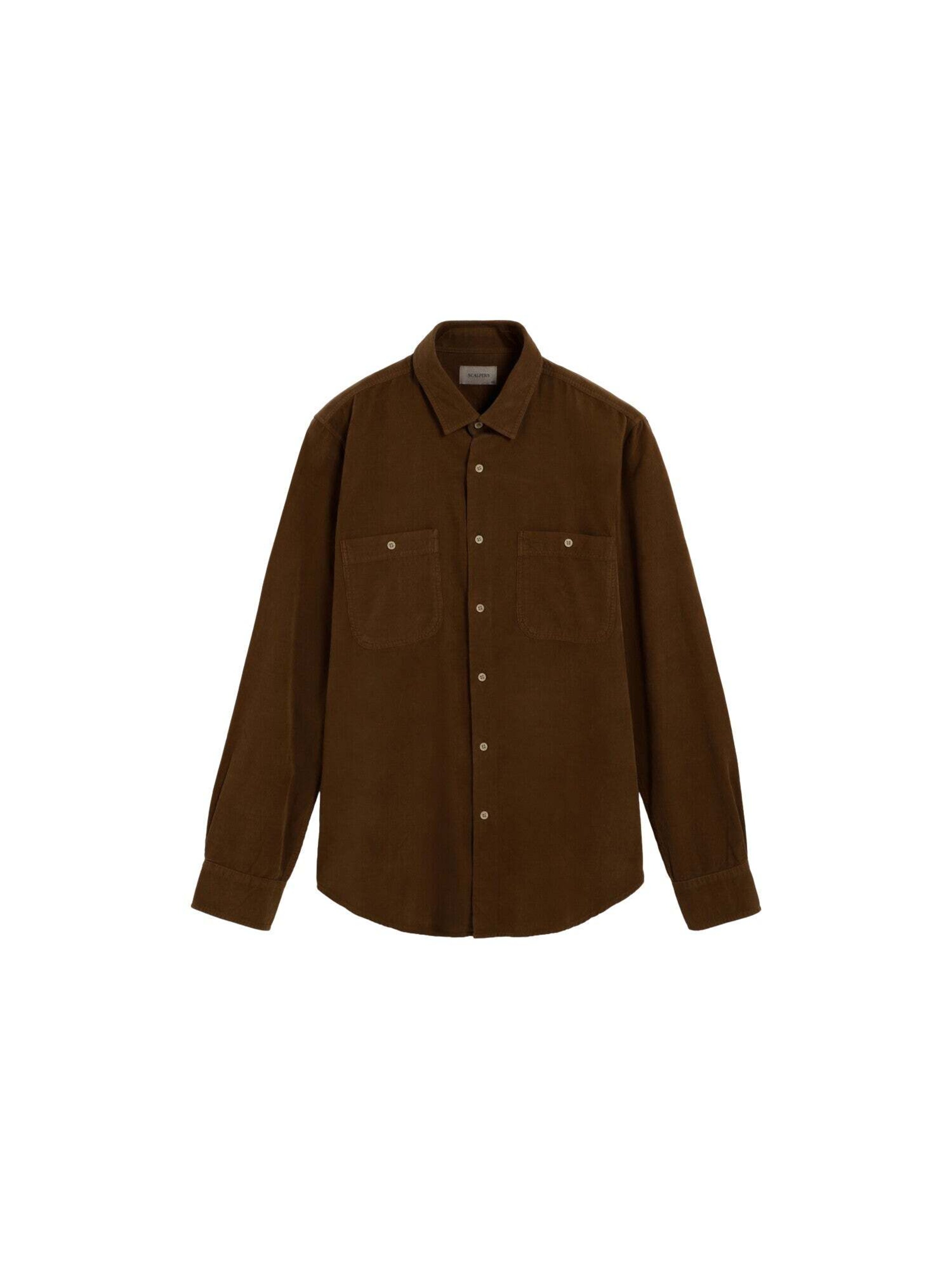 Scalpers Tričko ' ' - Hnedá: predná strana