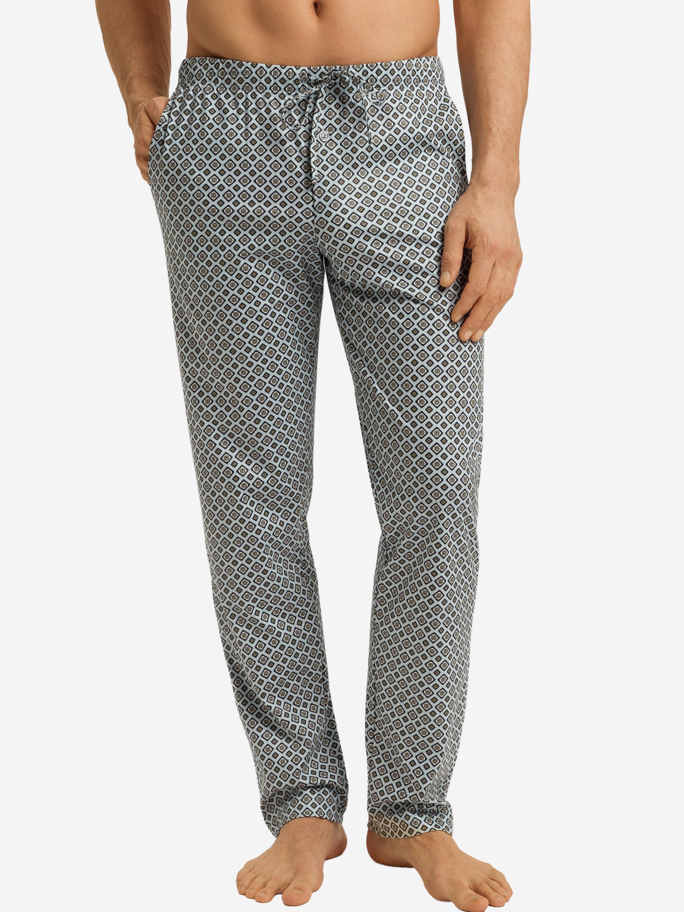 Hanro Pyjamahose ' Night & Day ' in Grau: Vorderseite