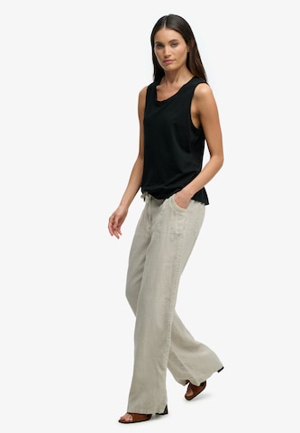 Baggy Pantalon Superdry & Co en beige