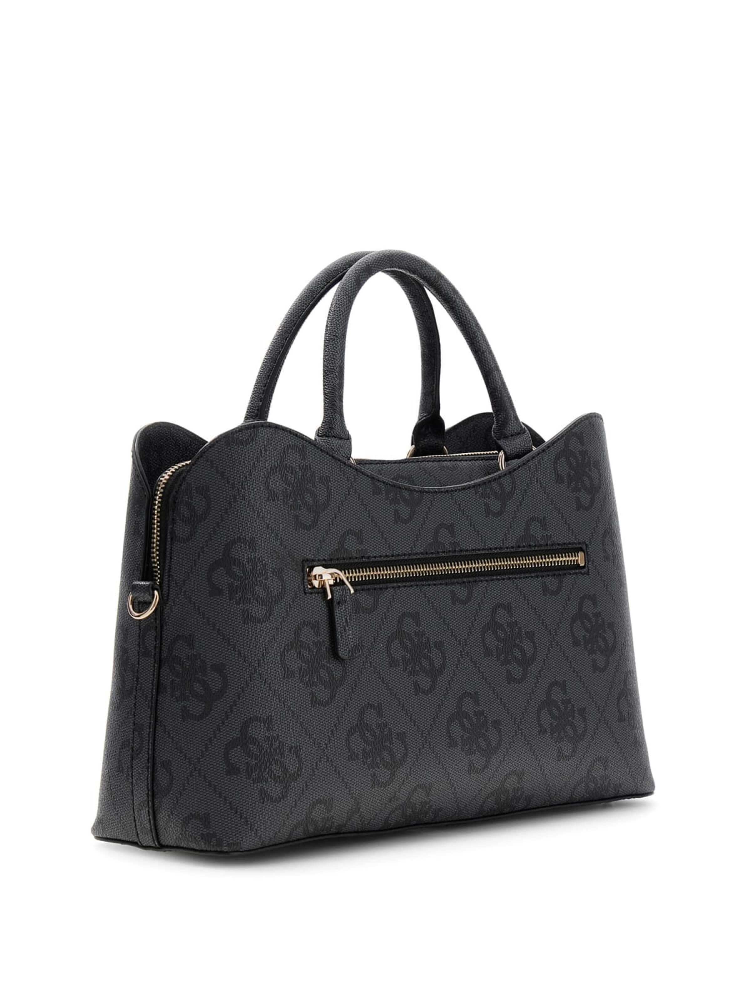 juoda GUESS Rankinė 'Guess Sacs à main Karnilla Logo Bucket Coal Logo'