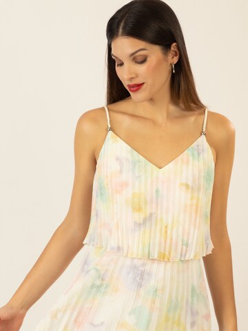 APART kurzes Plisseekleid in Mischfarben