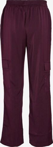 VILA Loose fit Cargo Pants 'ELMA' in Purple