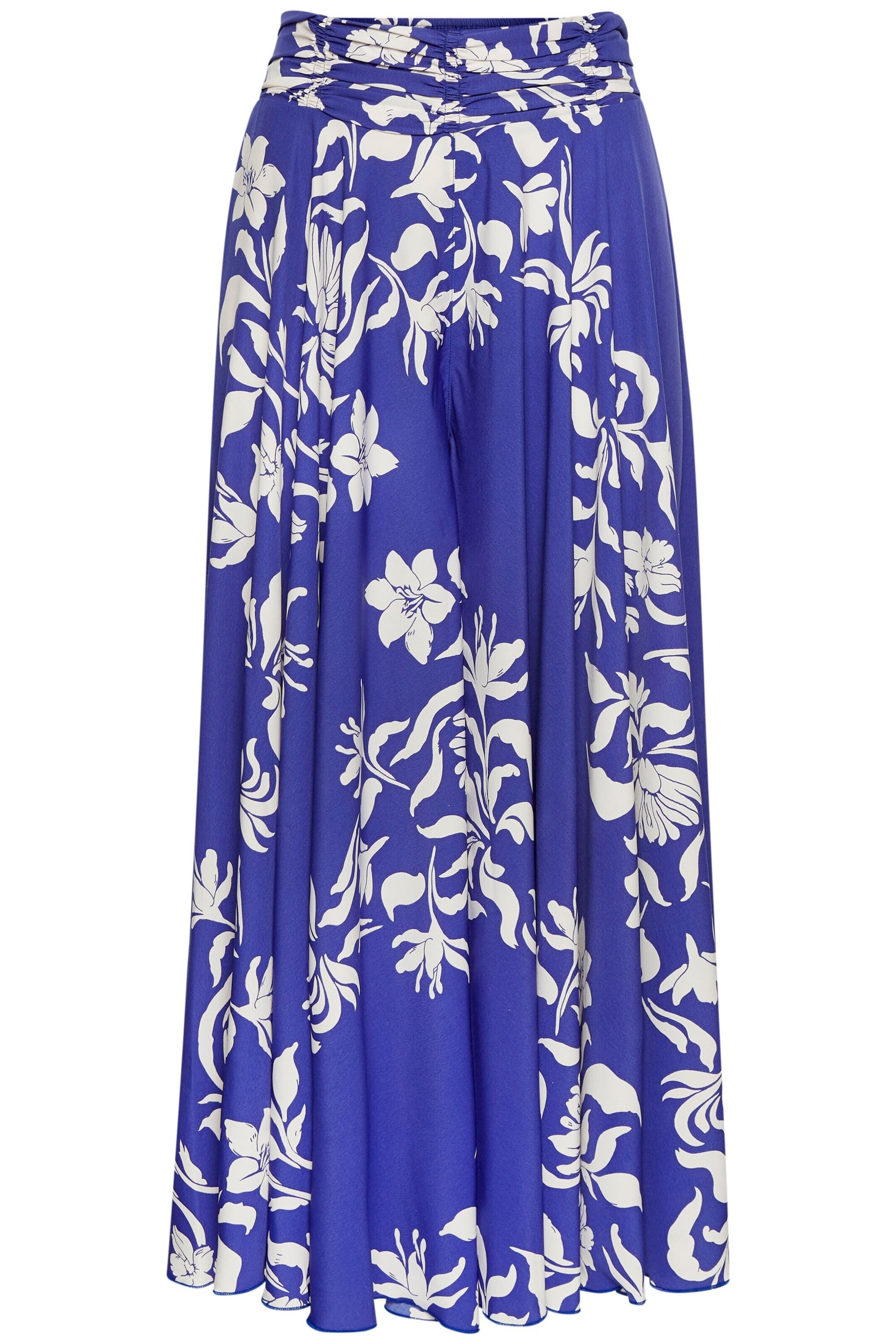 LASCANAWide Leg/ Široke nogavice Hlače - plava boja: prednji dio