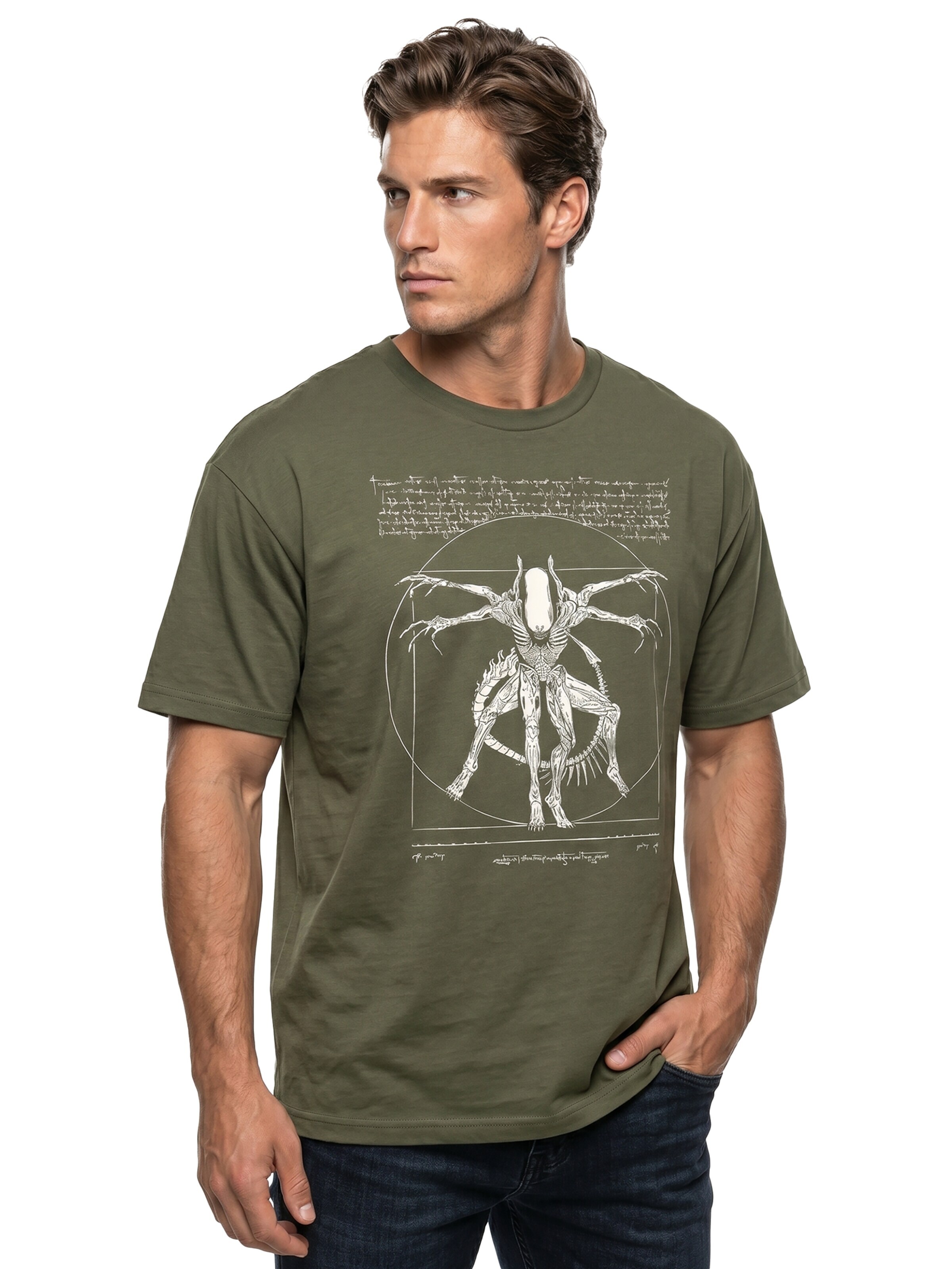 MAKAYA Shirt 'Alien' in Green