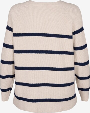 Zizzi Sweater 'MSUNNY' in Beige