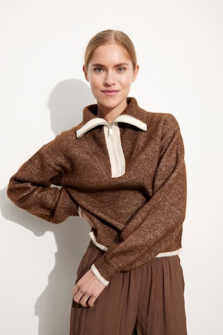 Pull-over Envii en marron : devant