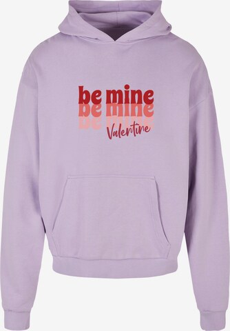 Sweat-shirt 'Valentines Day - Be Mine' Merchcode en violet : devant