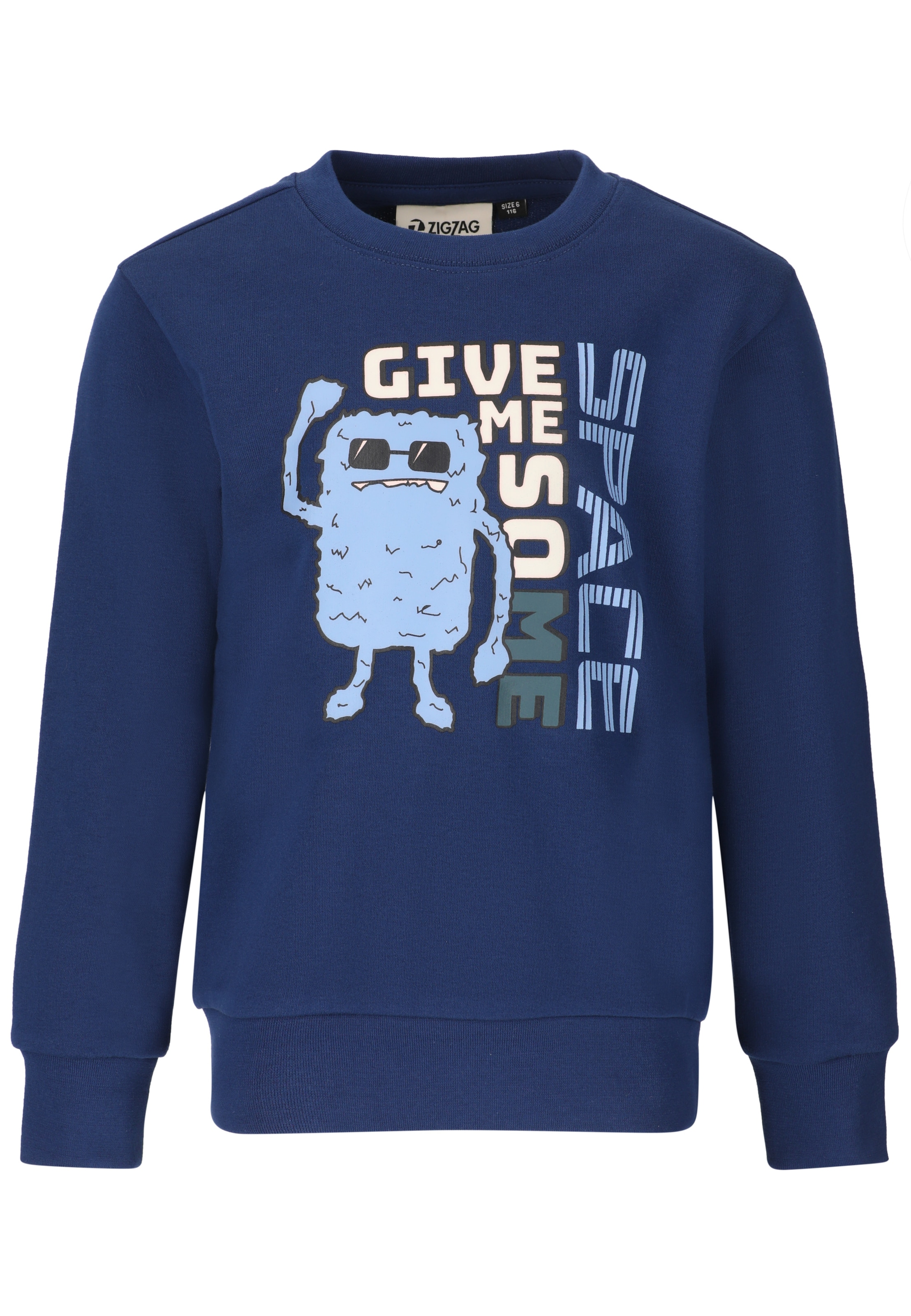 ZigZag Sweatshirt 'Tilby' in 140 in de kleur Blauw, Productweergave