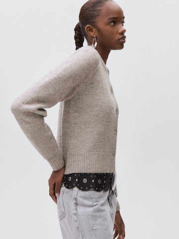 MANGO TEEN Strickjacke 'Seoul 2' in Braun: Vorderseite