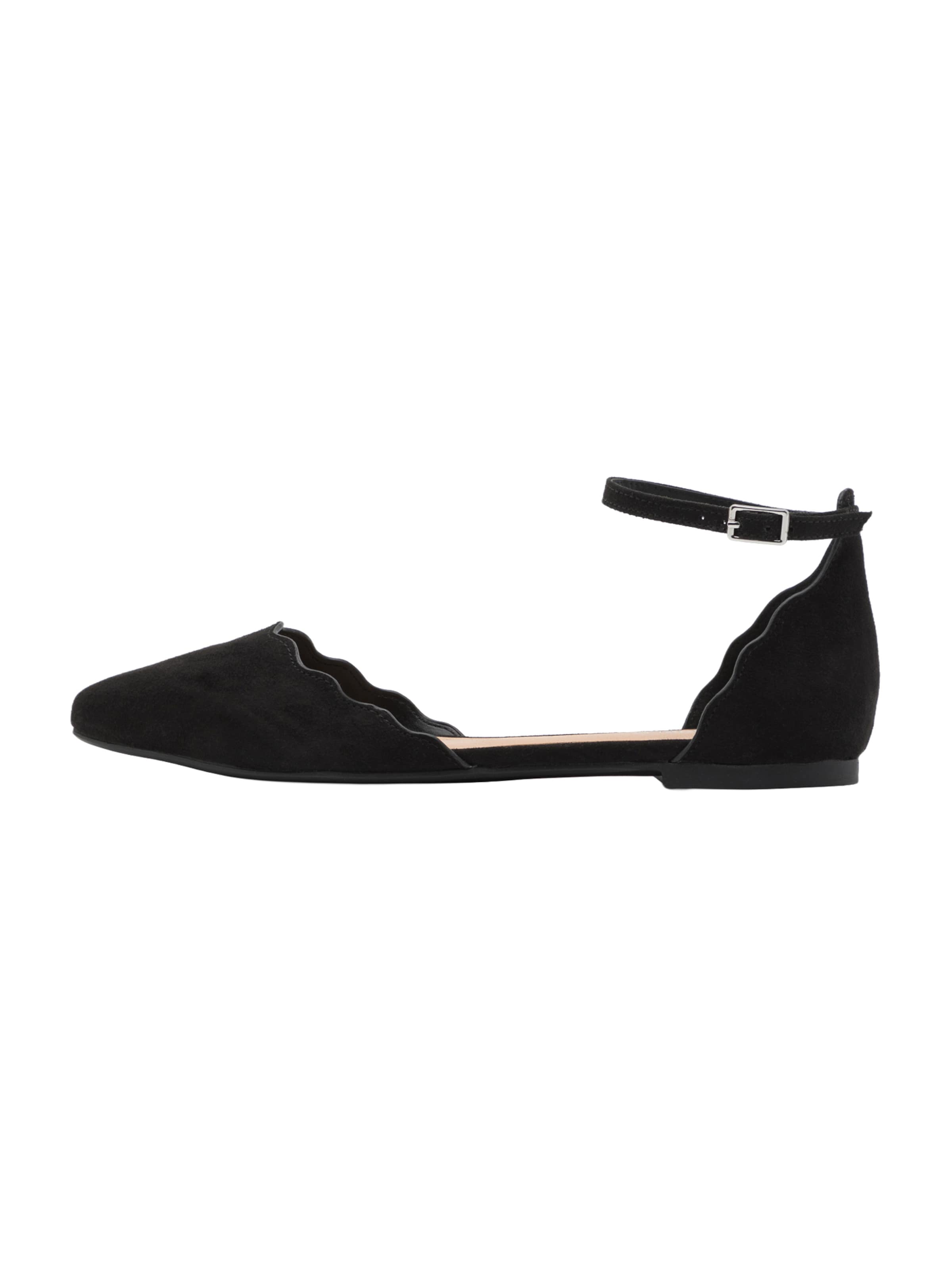 Anna Field Strap ballerina in Black: front