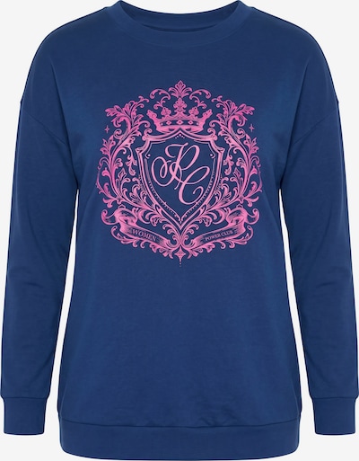 MIAMODA Sweatshirt in XL in dunkelblau / altrosa, Produktansicht