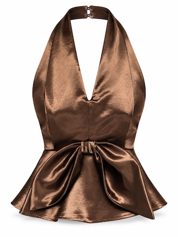 Ombre Top in Bruin: voorkant