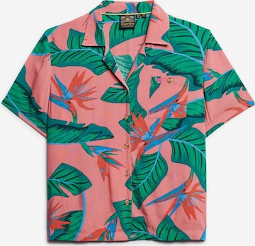 Superdry Blouse 'Beach Resort' in Roze: voorkant