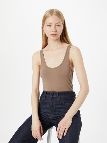 VERO MODA Top 'Noos' in Brown: front