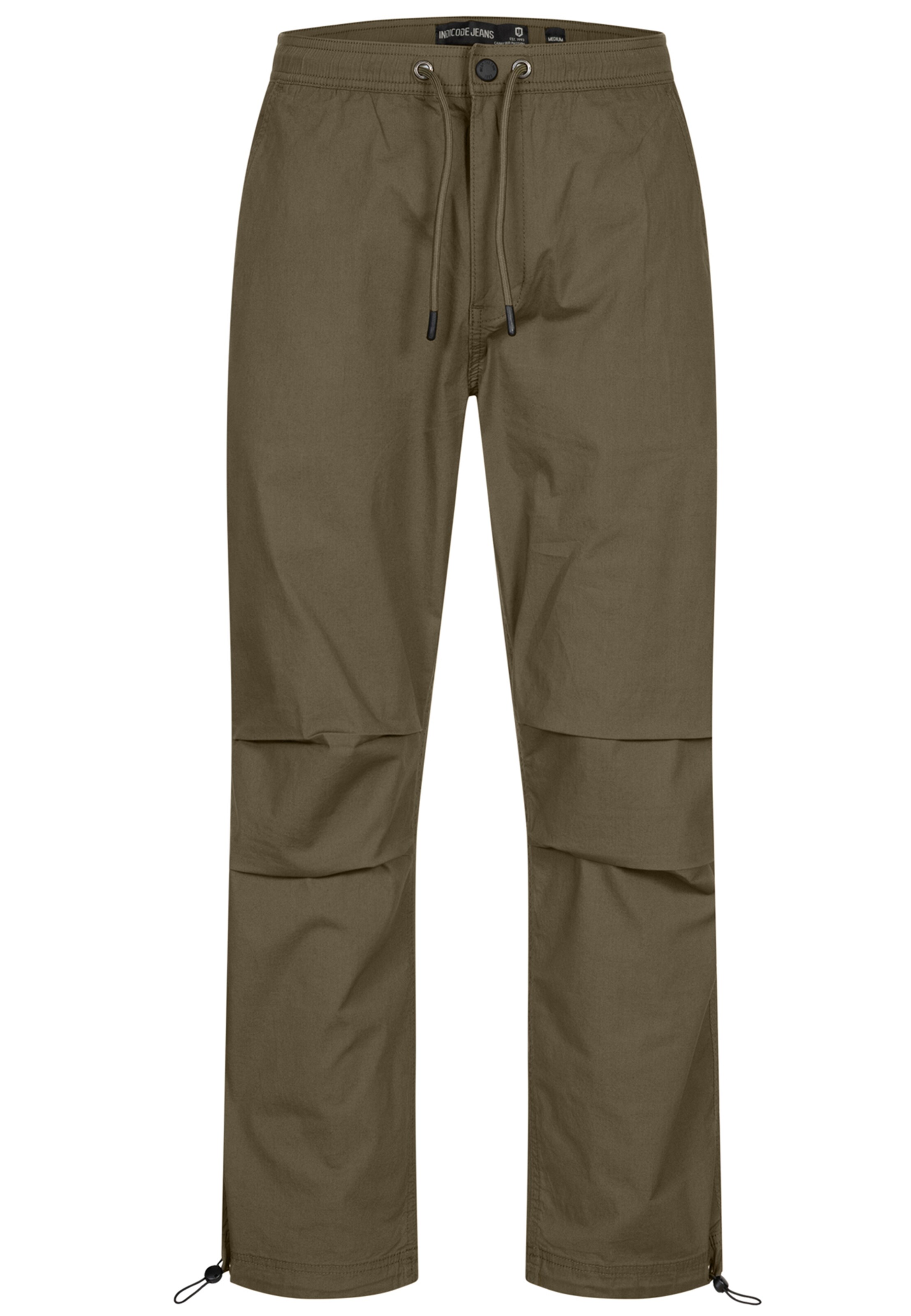 INDICODE JEANS Regular Trousers ' Marcos ' in Green: front