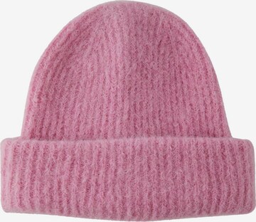 PIECES Beanie 'Bera' in Pink: front