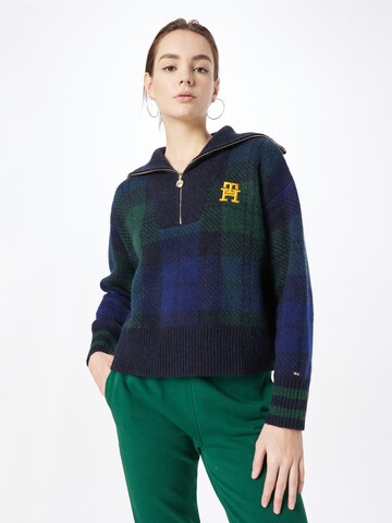 TOMMY HILFIGER Pulóver - kék: elől