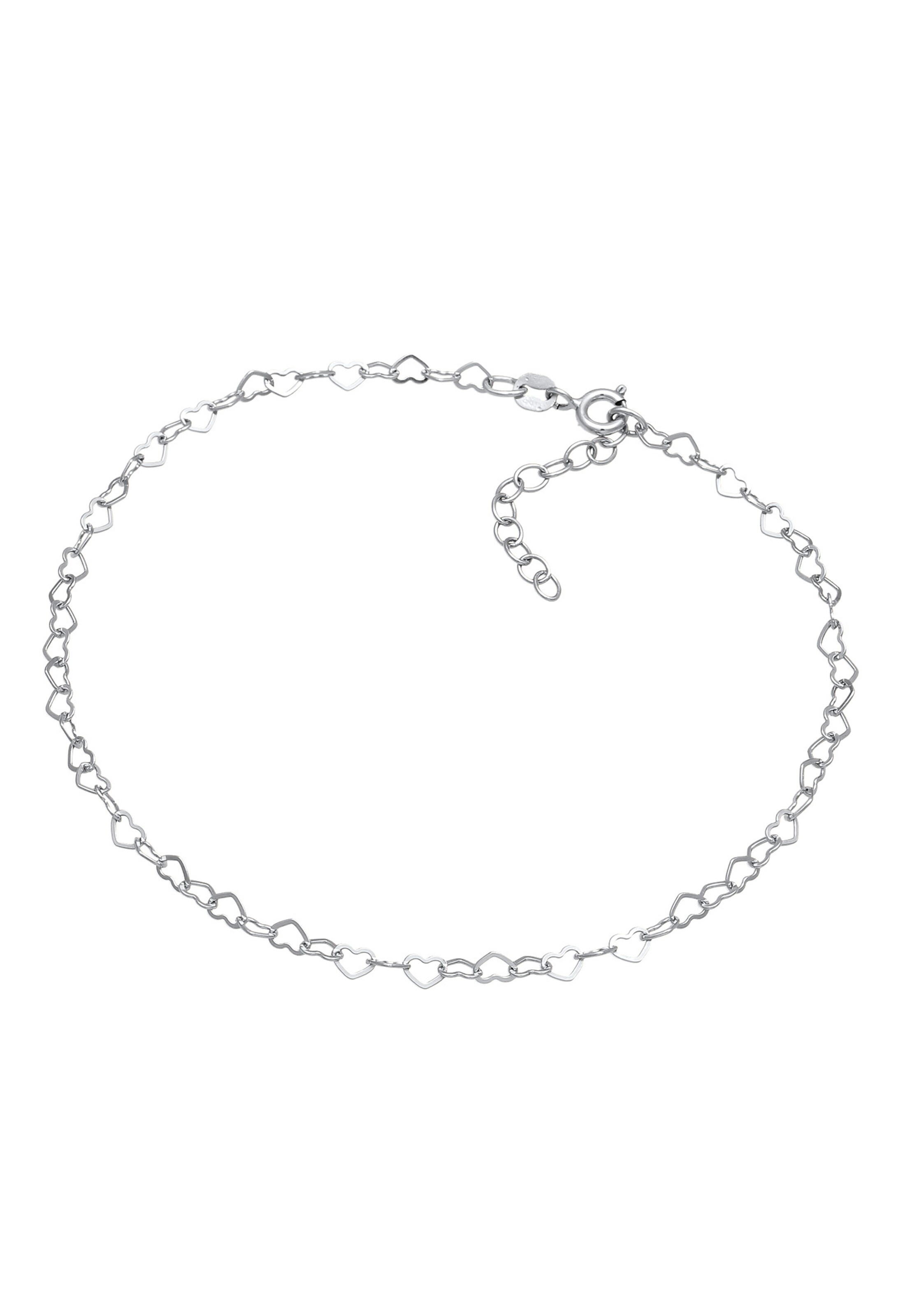 ELLI Fußschmuck Herz in Silber