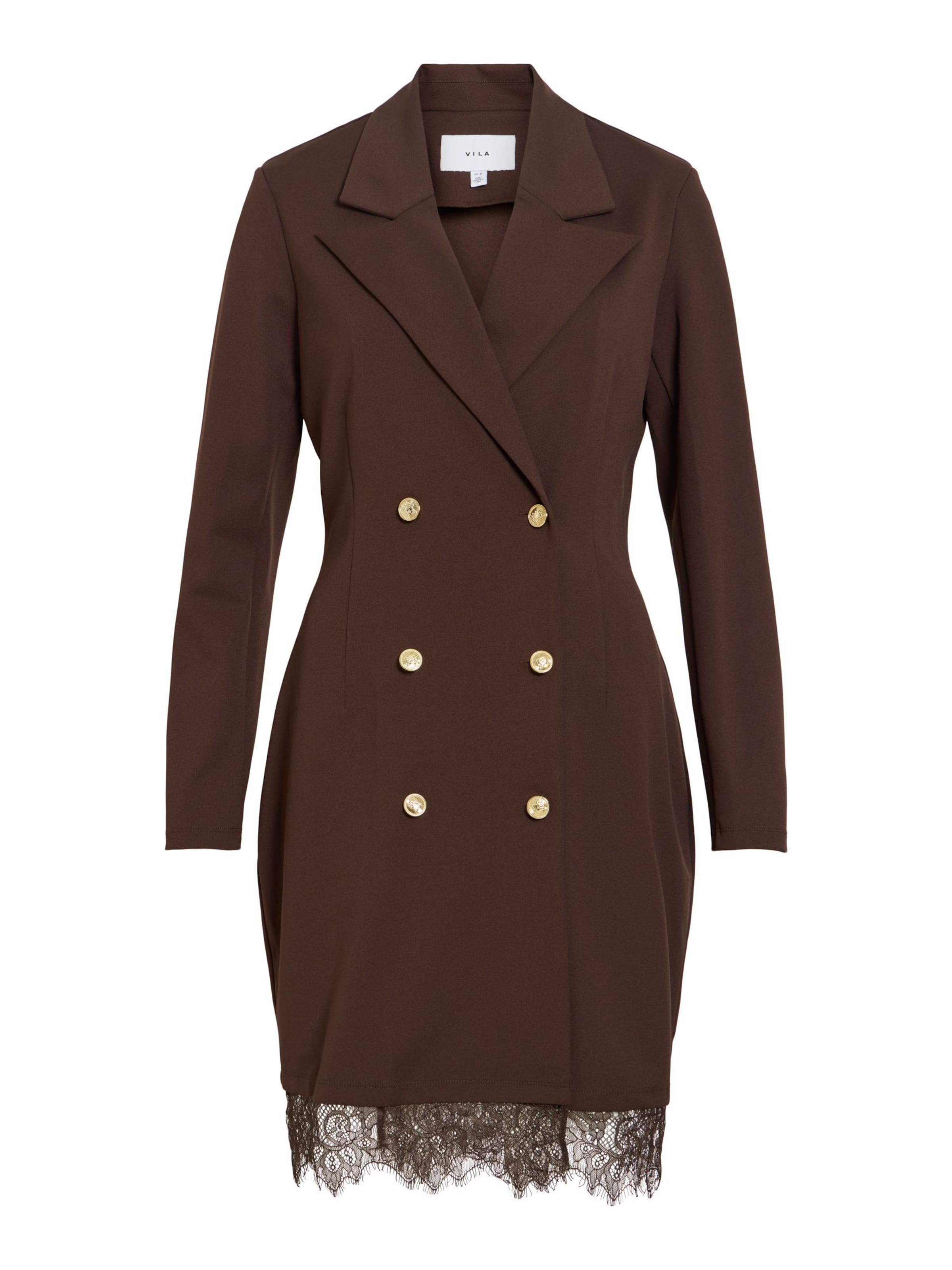 VILA Robe 'VIClara' en brun foncé, Vue avec produit