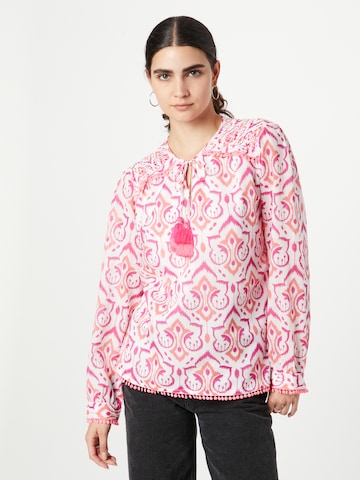 Zwillingsherz Blouse 'Blanca' in Roze: voorkant