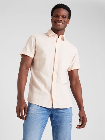 JACK & JONES Regular fit Overhemd in Oranje: voorkant