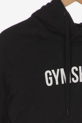 GYMSHARK Sweatshirt & Zip-Up Hoodie in S in Black