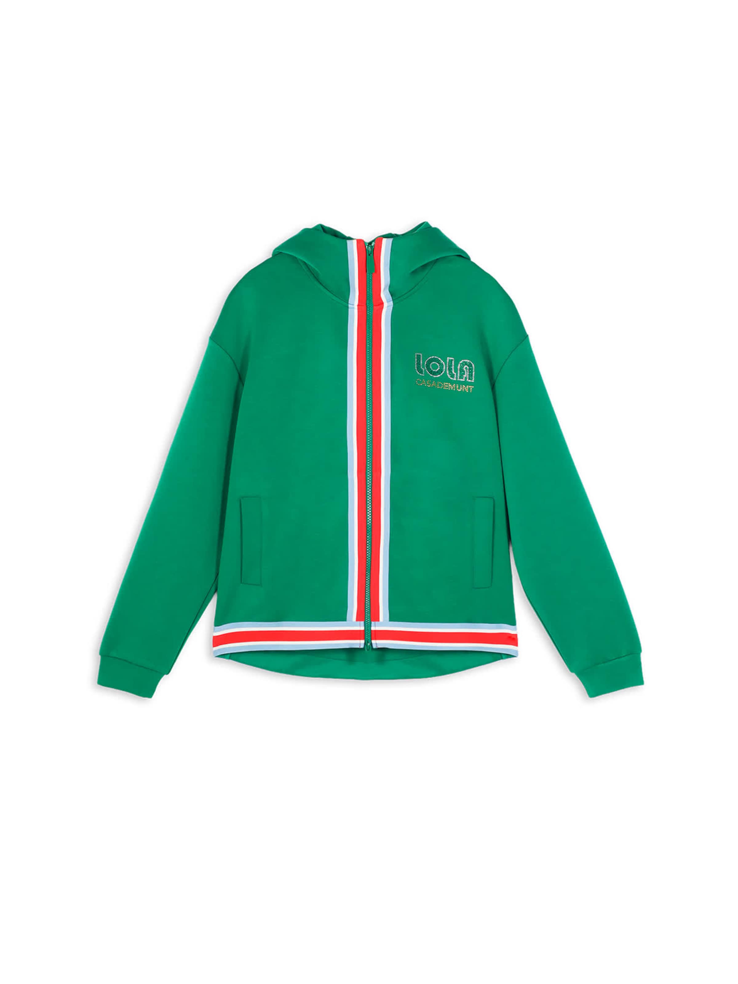 Lola Casademunt Sweatjacke in Grün: Vorderseite