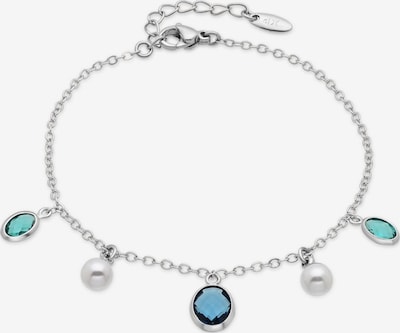 Luxenter Bracelet 'Sewi' en 15 - 20 cm en argent, Vue avec produit
