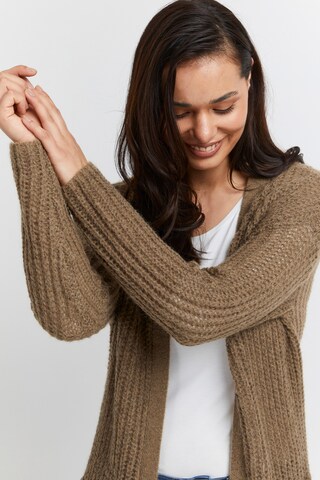 Fransa Gebreid vest in Bruin