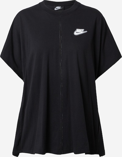 Nike Sportswear T-Krekls, krāsa - melns / balts, Preces skats