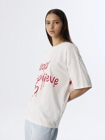 T-shirt oversize Twist en blanc