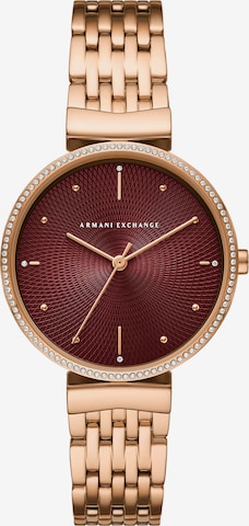 ARMANI EXCHANGE Analoguhr in Gold: predná strana