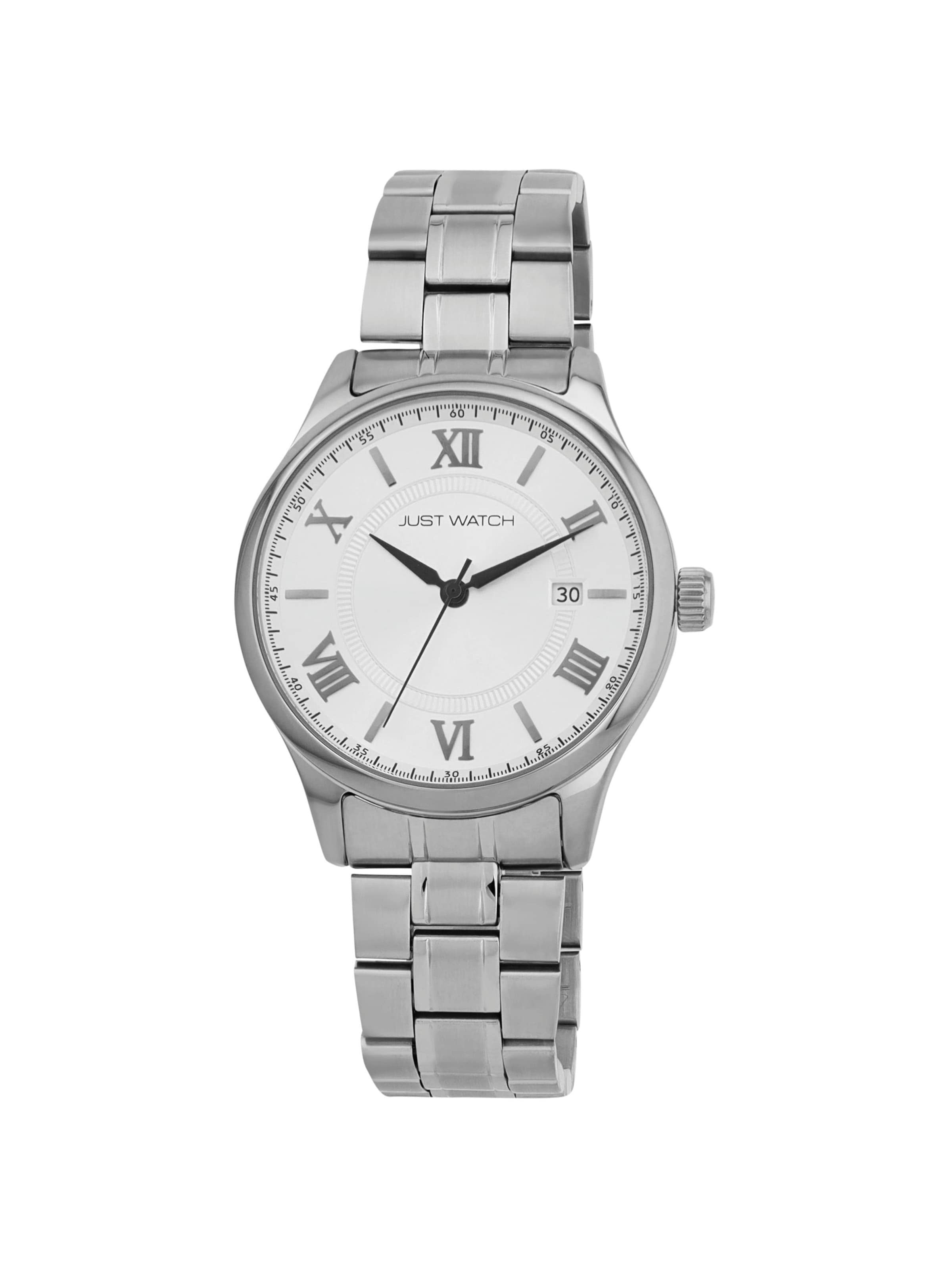 Just Watch Analoguhr 'Datumsanzeige'‌‌‌‌‌ in Silber